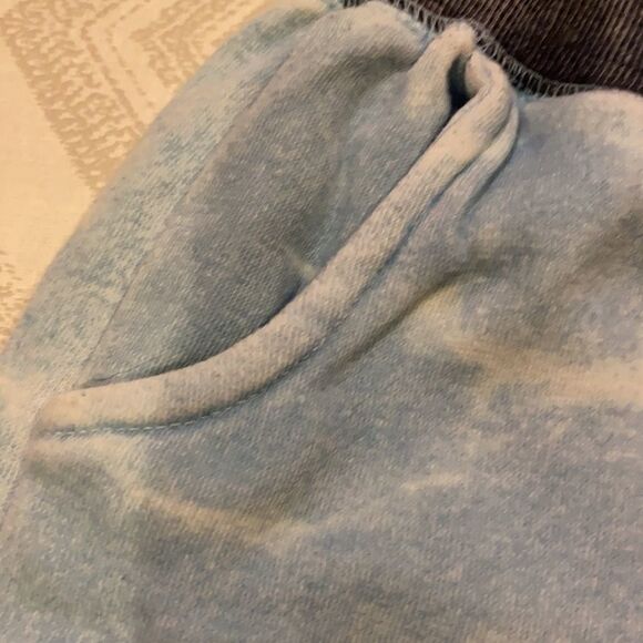 Vintage Havana Lt Blue Tie-Dye Boys Sweat Shorts - Picture 4 of 7